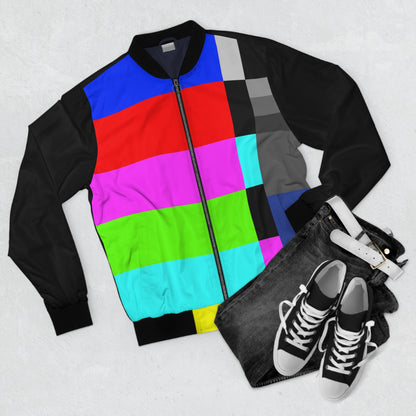 TV Color Bars Men's Bomber Jacket