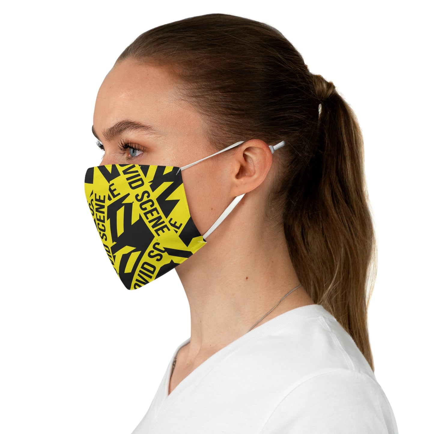 Covid Scene Fabric Face Mask