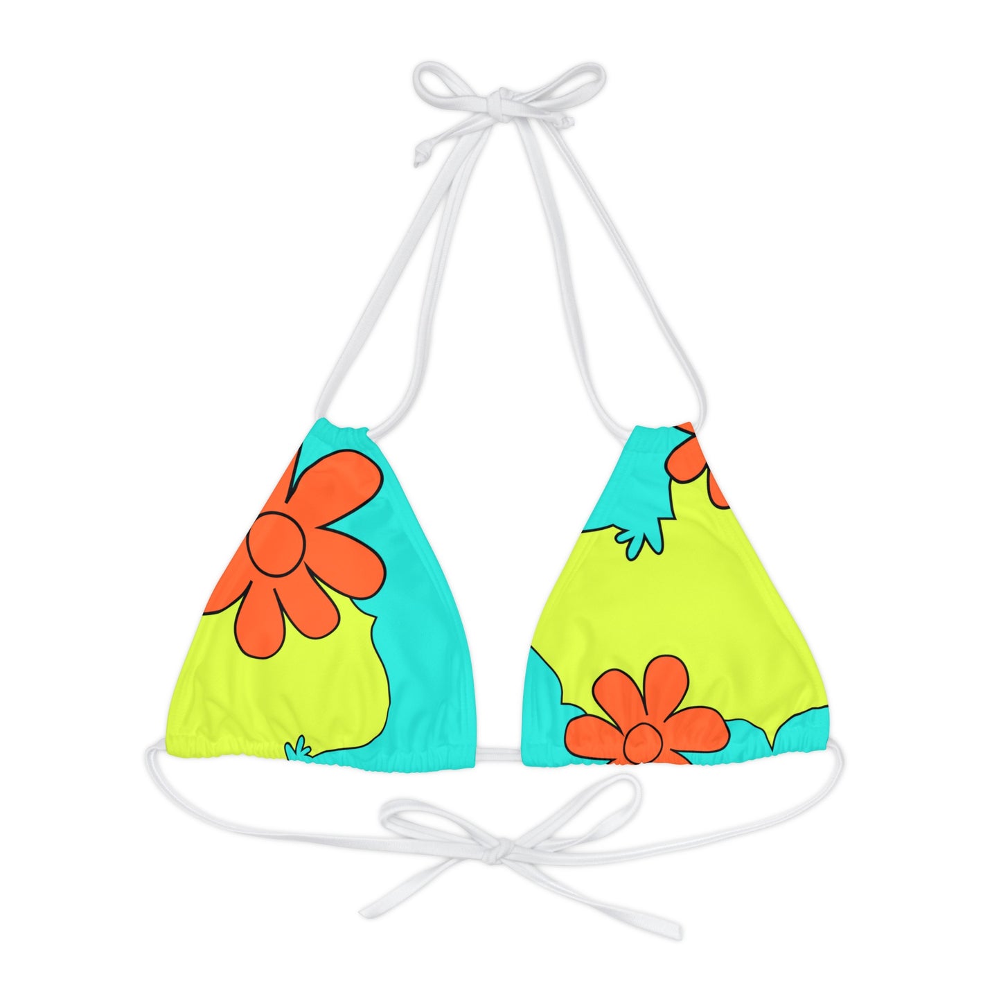 Groovy Strappy Triangle Bikini Top