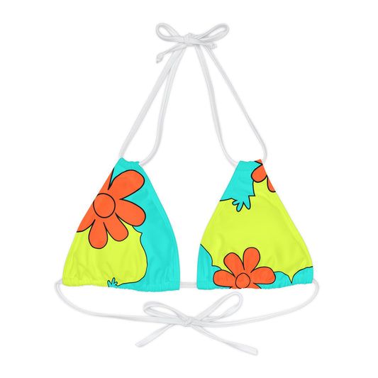 Groovy Strappy Triangle Bikini Top