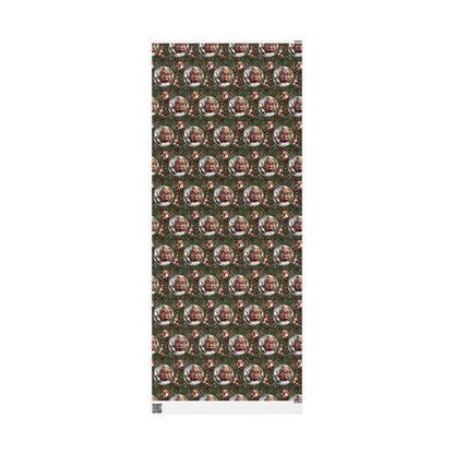 Funny Grandma Vs Reindeer Wrapping Paper