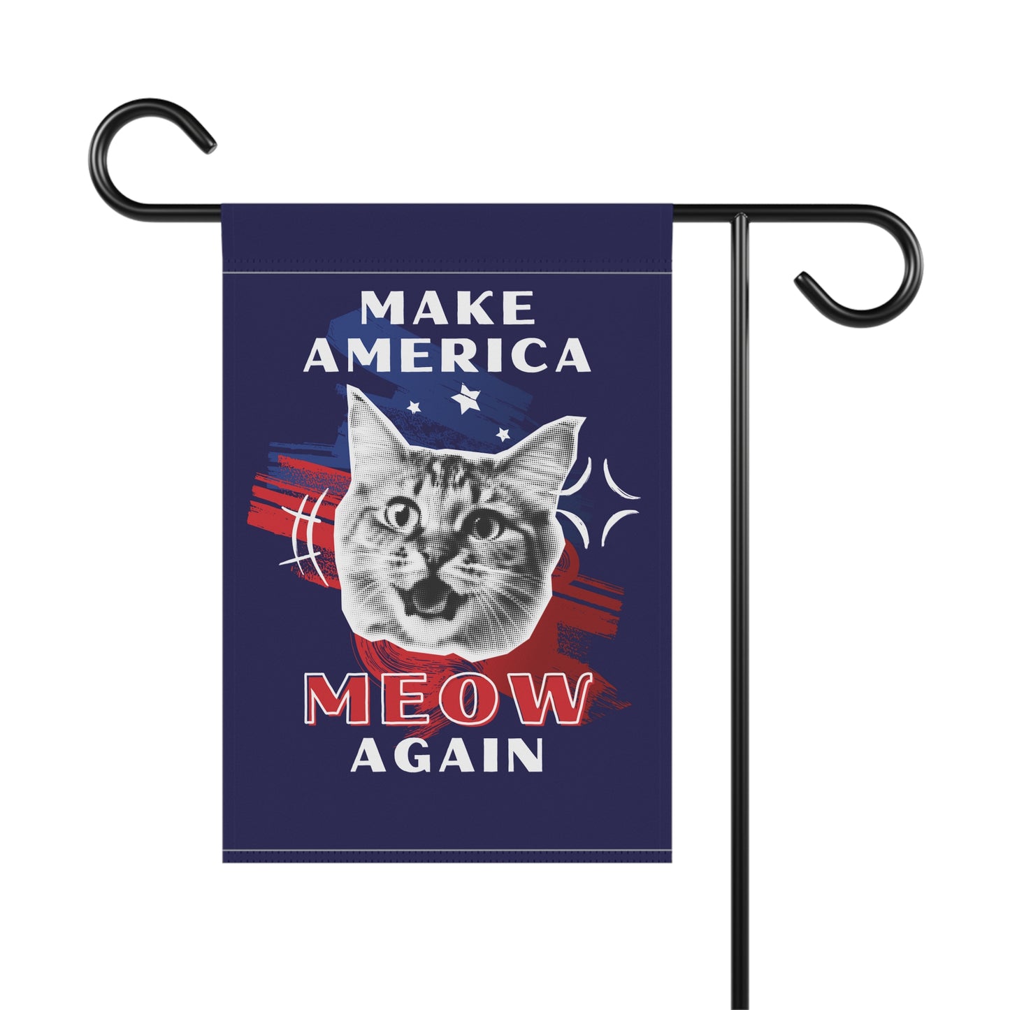 Make America Meow Again Political Cat Meme Garden & House Banner