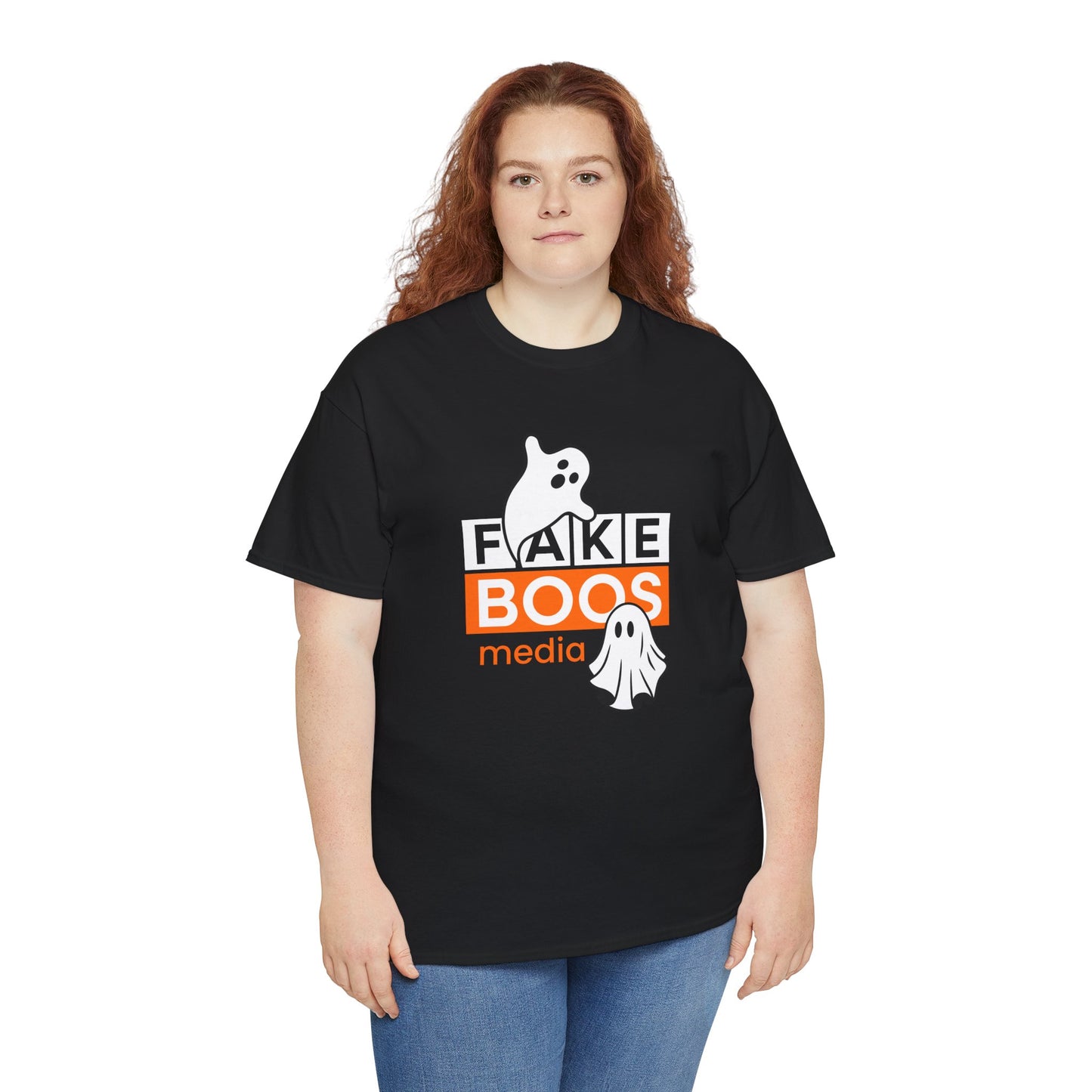 Halloween Fake Boos Media Heavy Cotton Tee