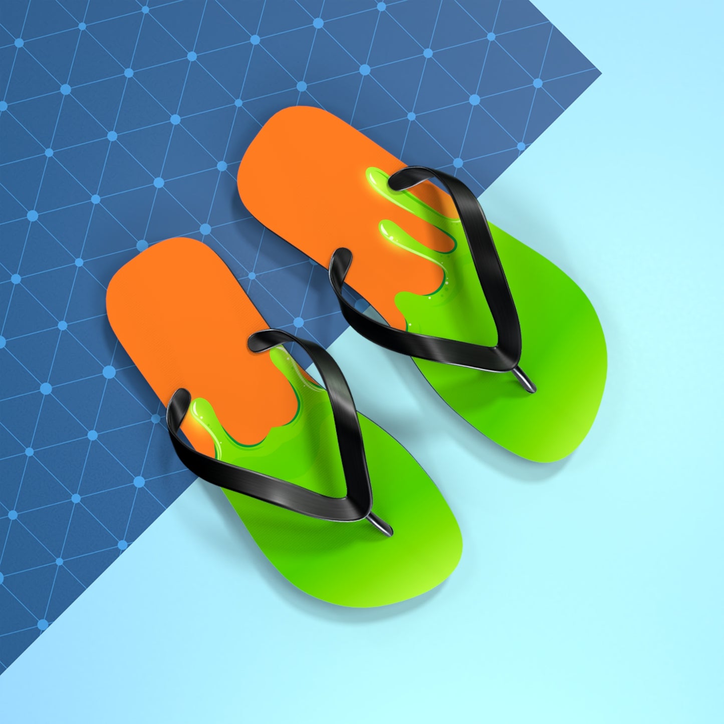 Green Slime Flip Flops