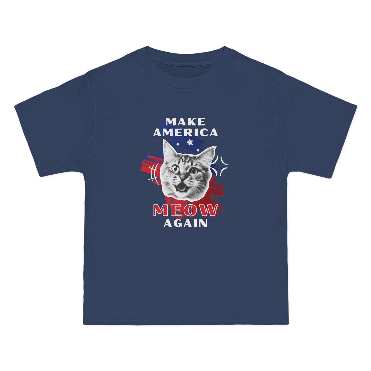 Make America Meow Again Political Meme Beefy-T®  Short-Sleeve T-Shirt