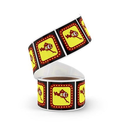 Game Show Whammy Square Sticker Label Rolls