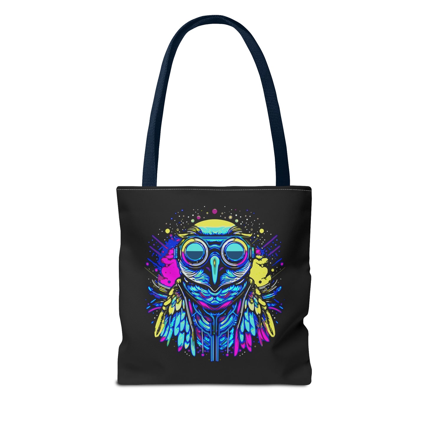 Cyberpunk Owl Tote Bag (Black)