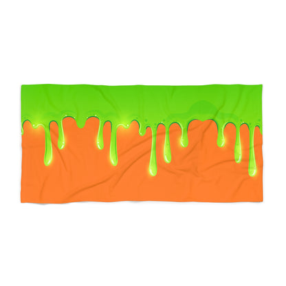 Green Slime Beach Towel