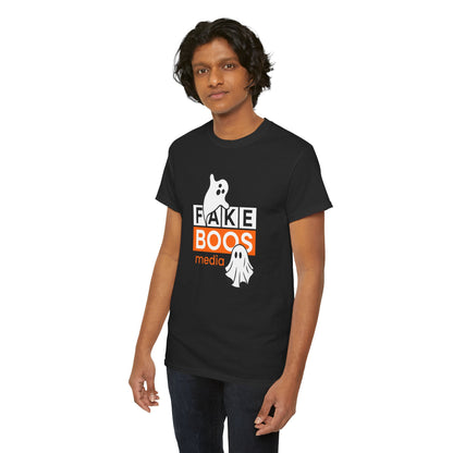 Halloween Fake Boos Media Heavy Cotton Tee