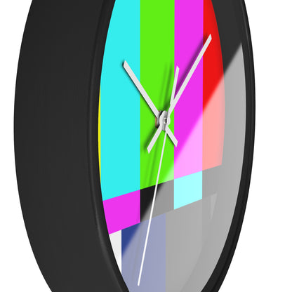 TV Color Bars Wall clock