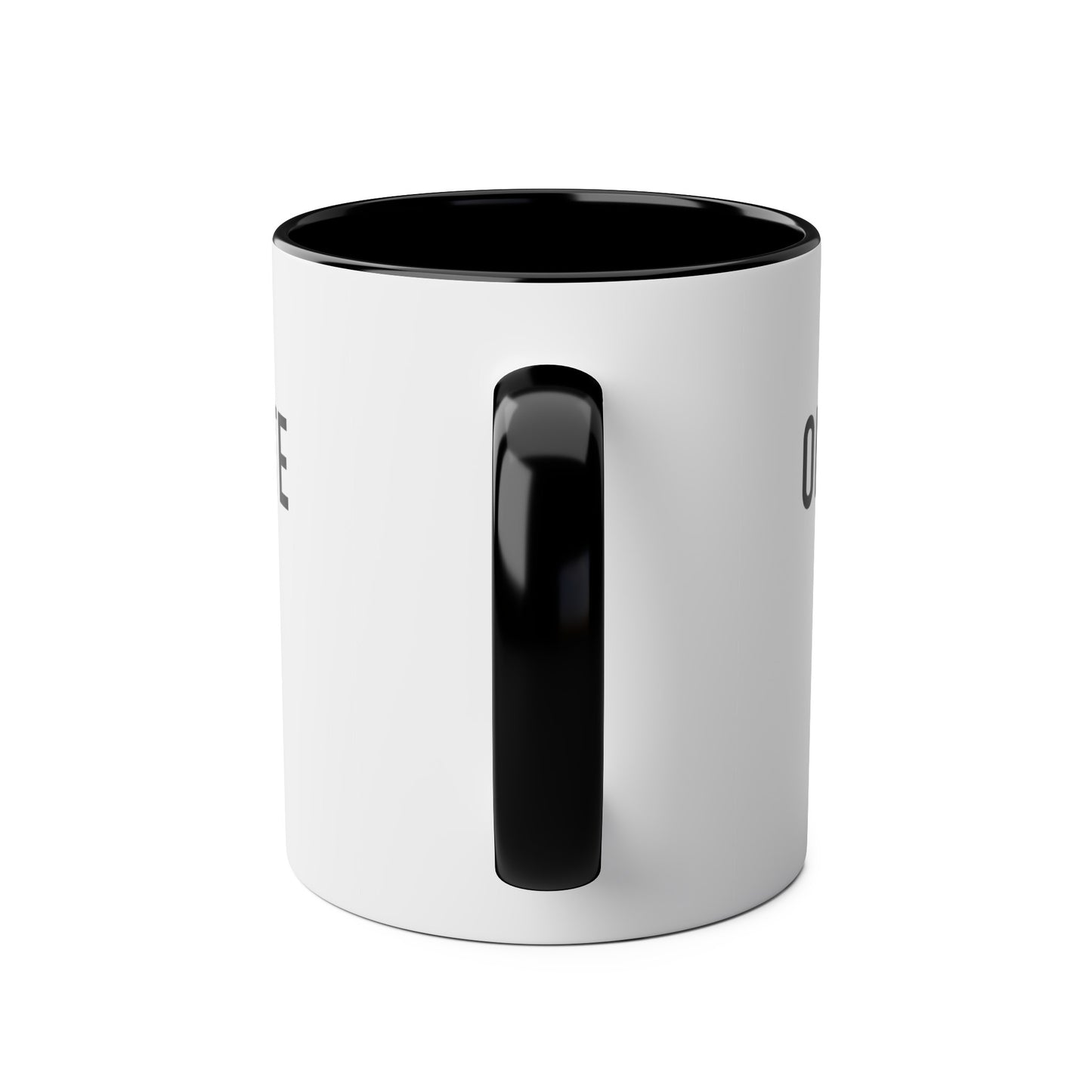 On Mute Two-Tone Coffee Mugs, 11oz