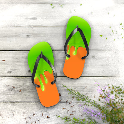 Green Slime Flip Flops