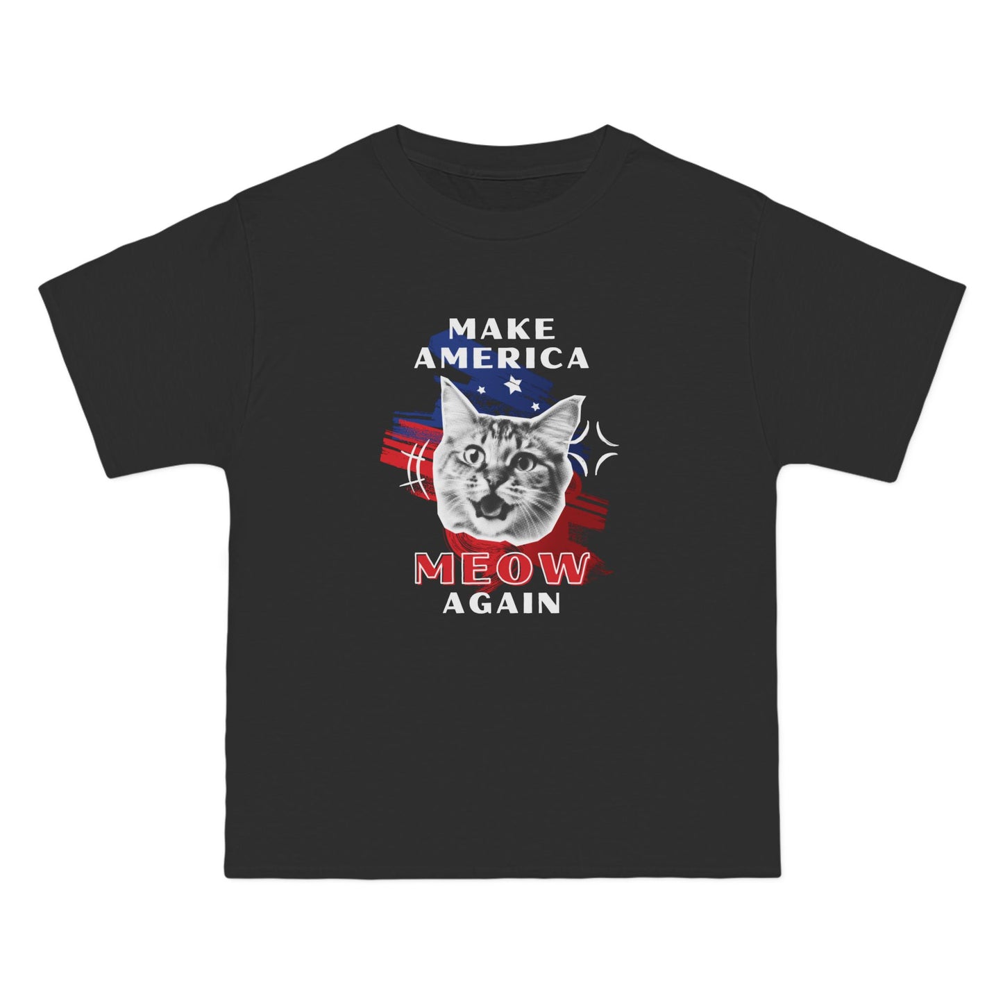 Make America Meow Again Political Meme Beefy-T®  Short-Sleeve T-Shirt