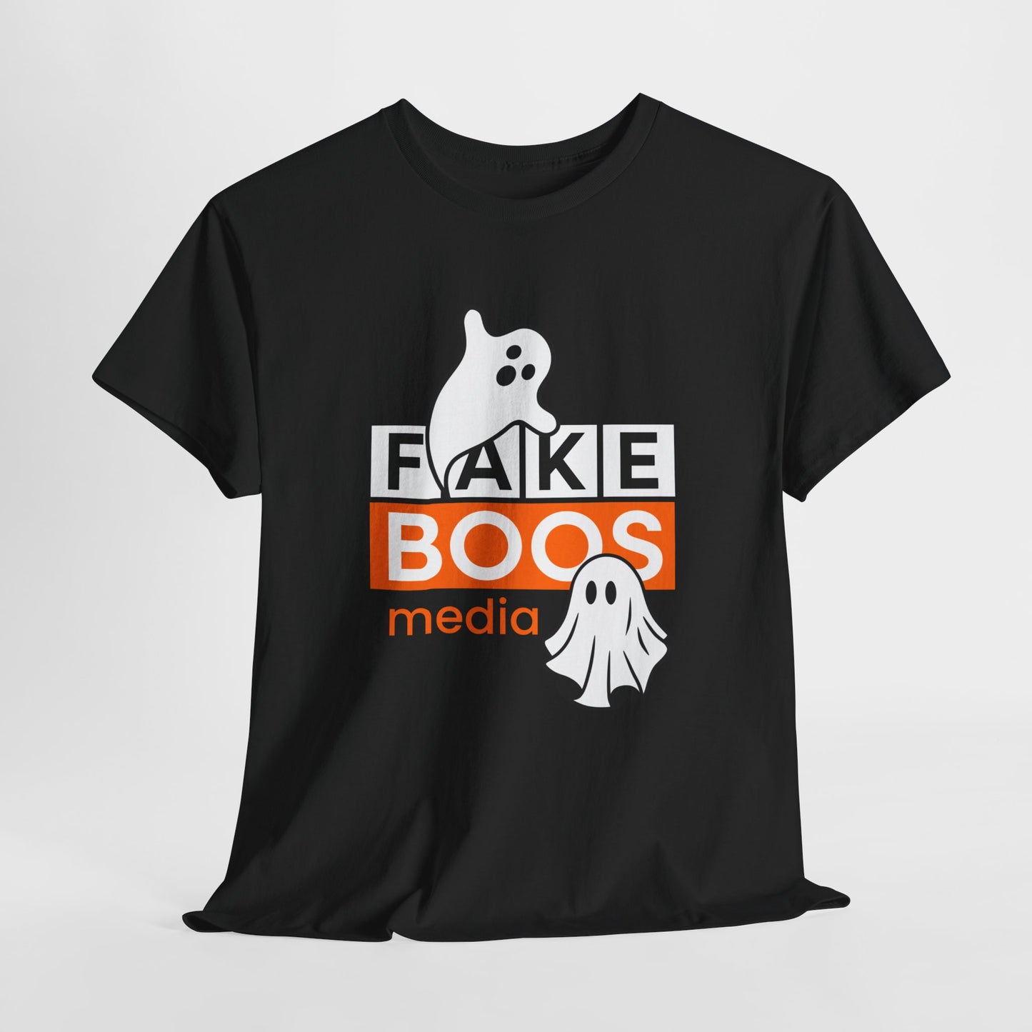 Halloween Fake Boos Media Heavy Cotton Tee