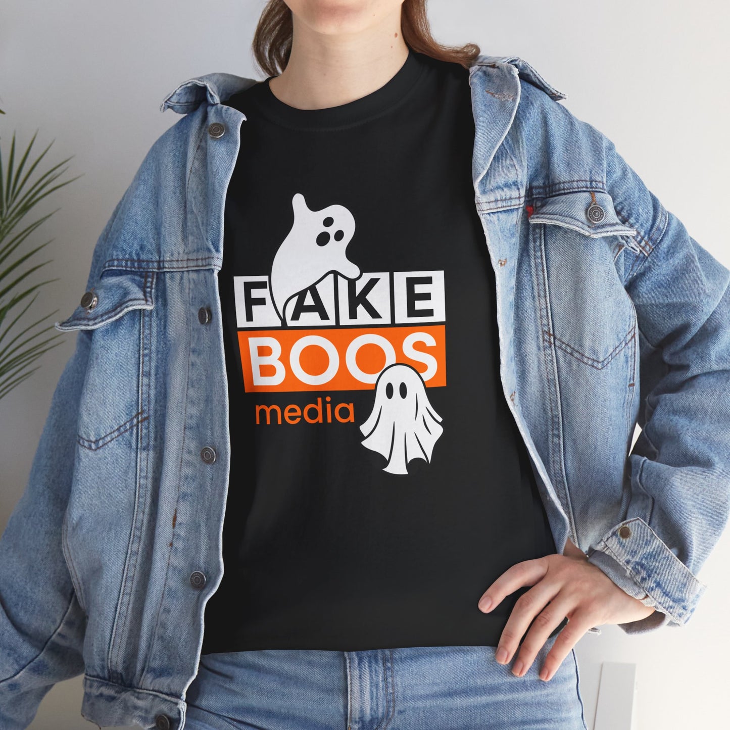 Halloween Fake Boos Media Heavy Cotton Tee