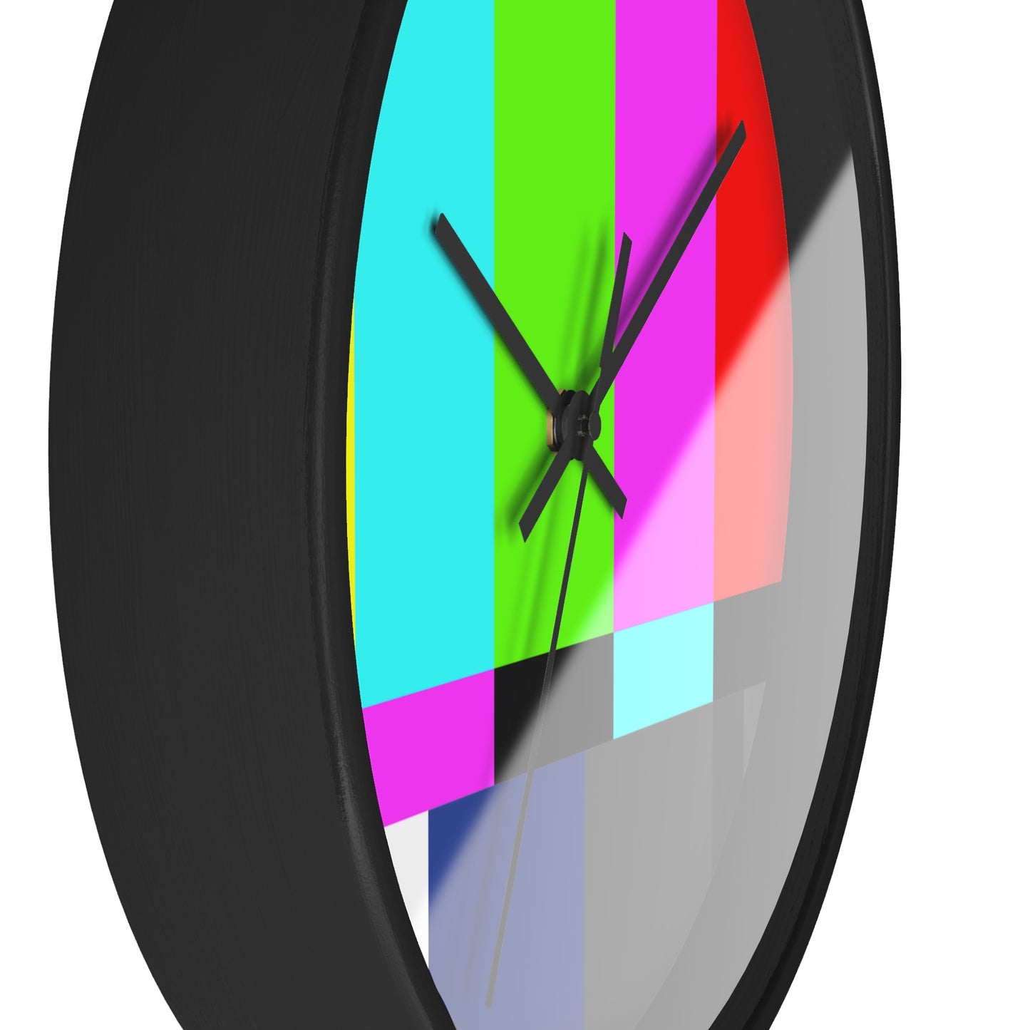 TV Color Bars Wall clock