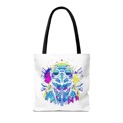 Cyberpunk Owl Tote Bag