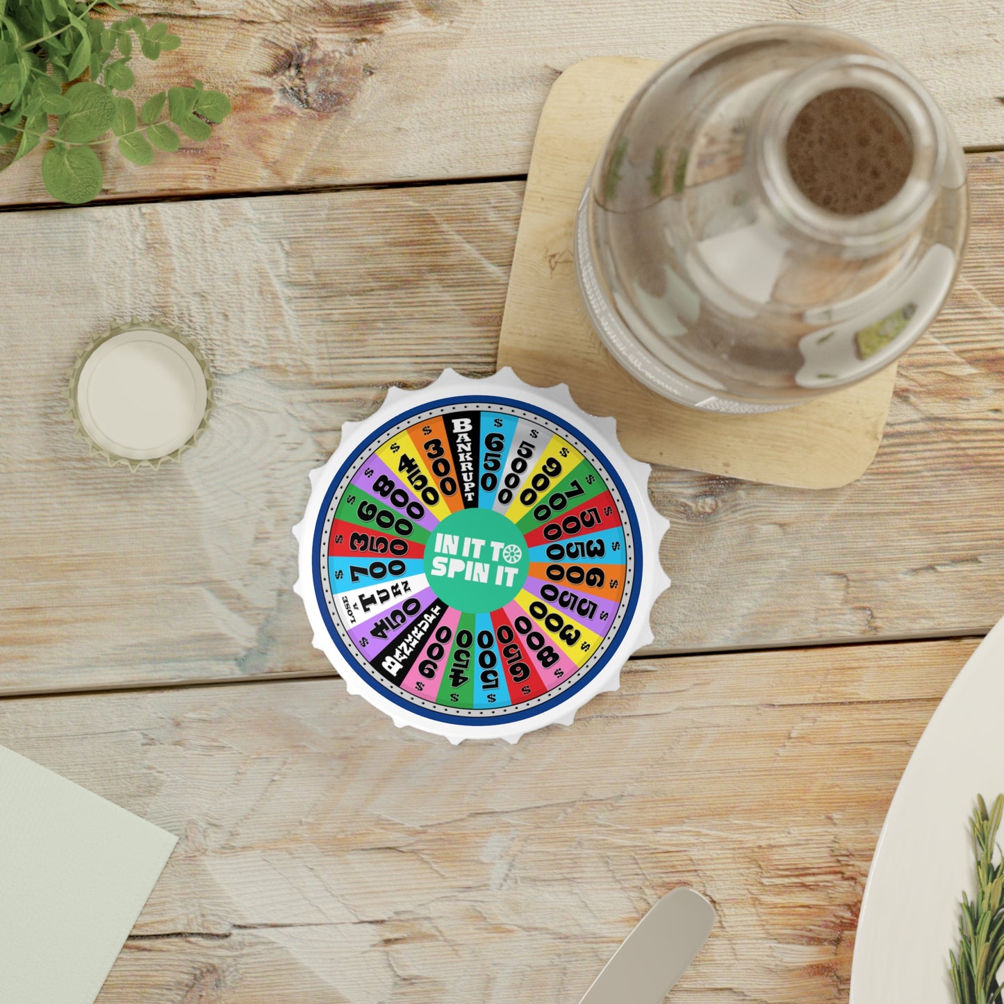 Wheel of Fortune Bottle Opener