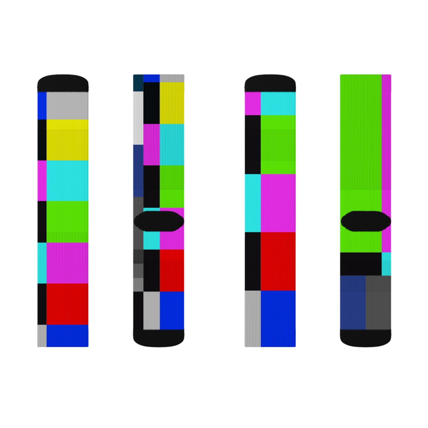 TV Color Bars Socks