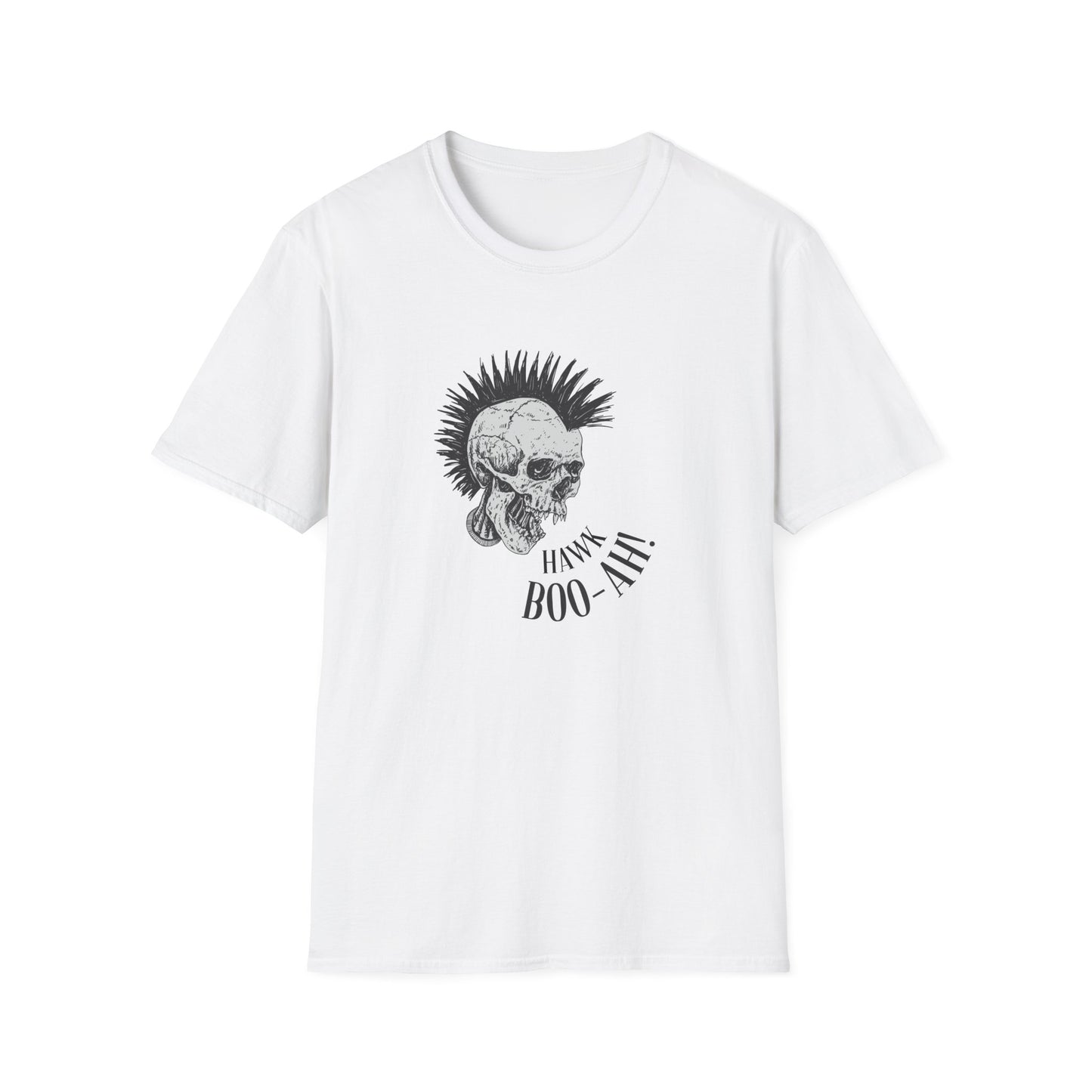 Hawk Boo-Ah! Punk Skull Unisex Softstyle T-Shirt