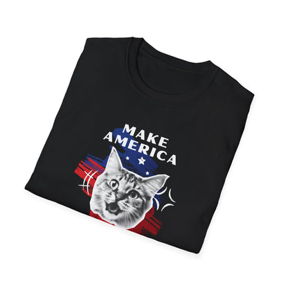 Make America Meow Again Political Meme Softstyle T-Shirt