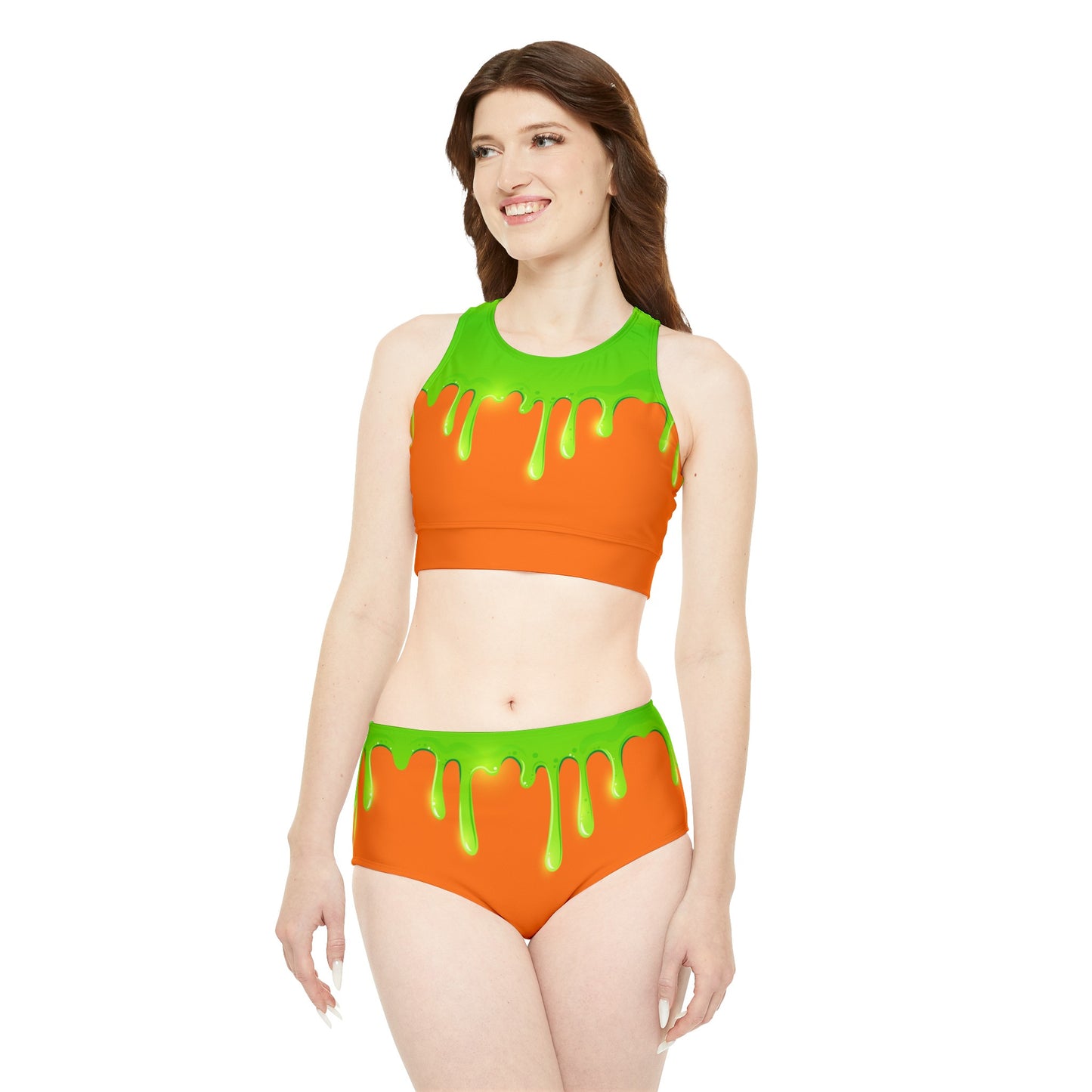 Green Slime Sporty Bikini Set