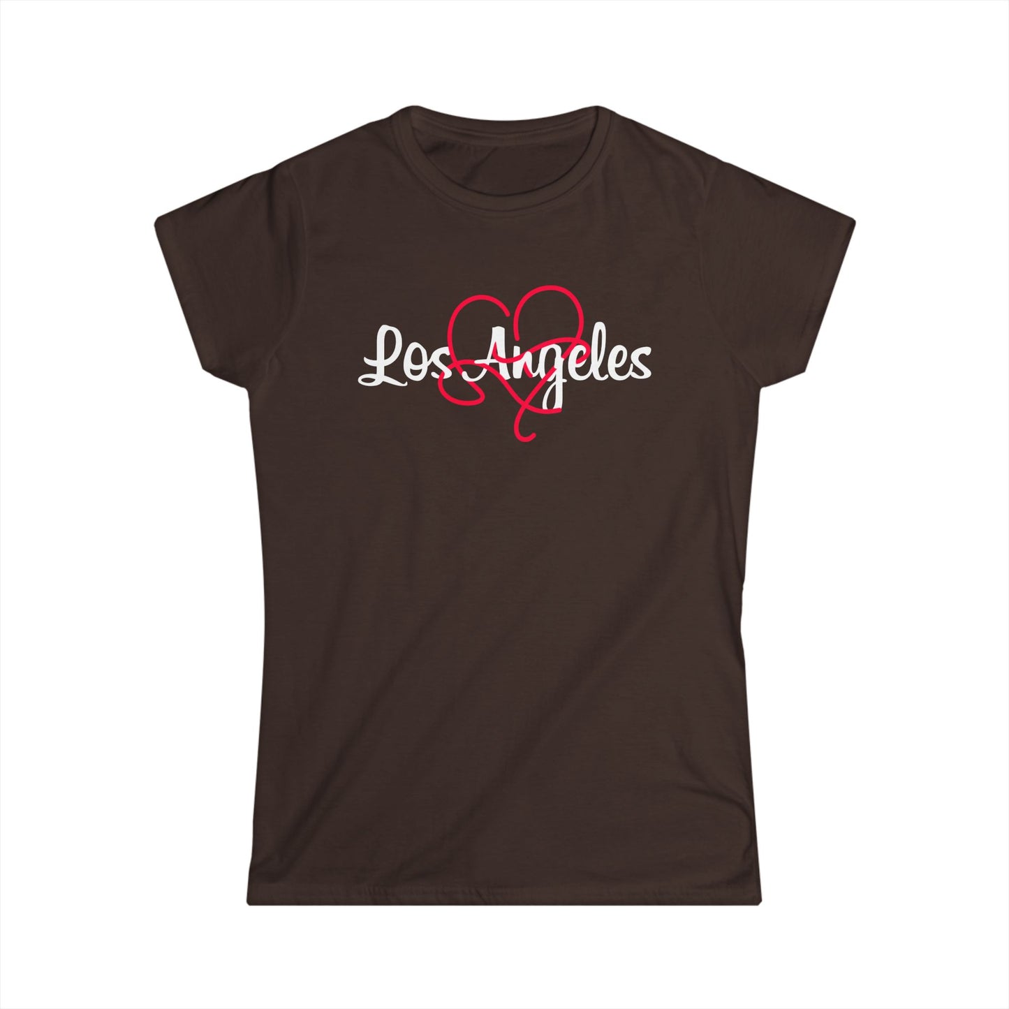 Los Angeles Heart Women's Tee | Stylish LA Shirt, Casual Wear, Gift for Her, Travel Apparel, California Love