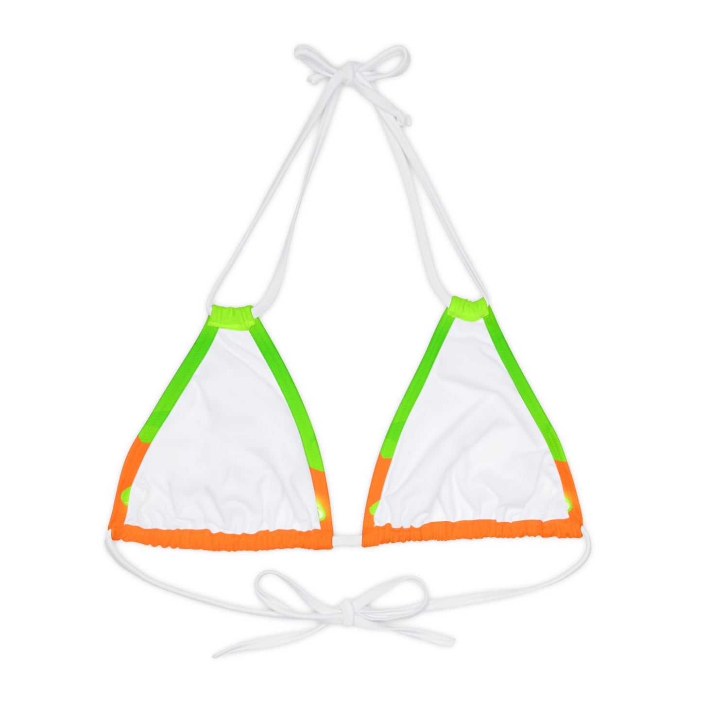 Green Slime Strappy Triangle Bikini Top