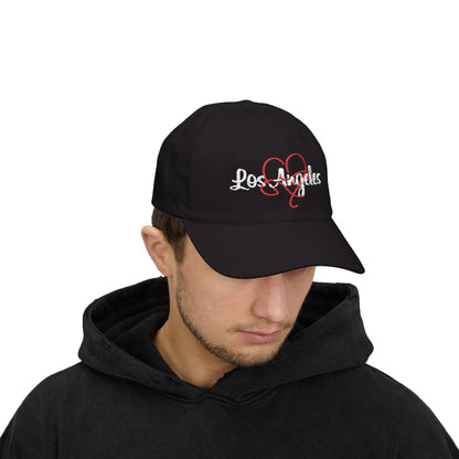 Los Angeles Heart Dad Cap - Perfect for Outdoor Adventures, Gifts for Dads, Los Angeles Style, Casual Wear, Fathers Day