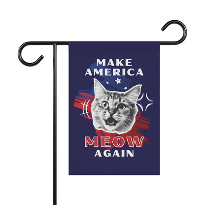 Make America Meow Again Political Cat Meme Garden & House Banner