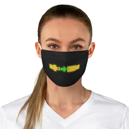 Airplane Fasten Seatbelt Sign Fabric Face Mask