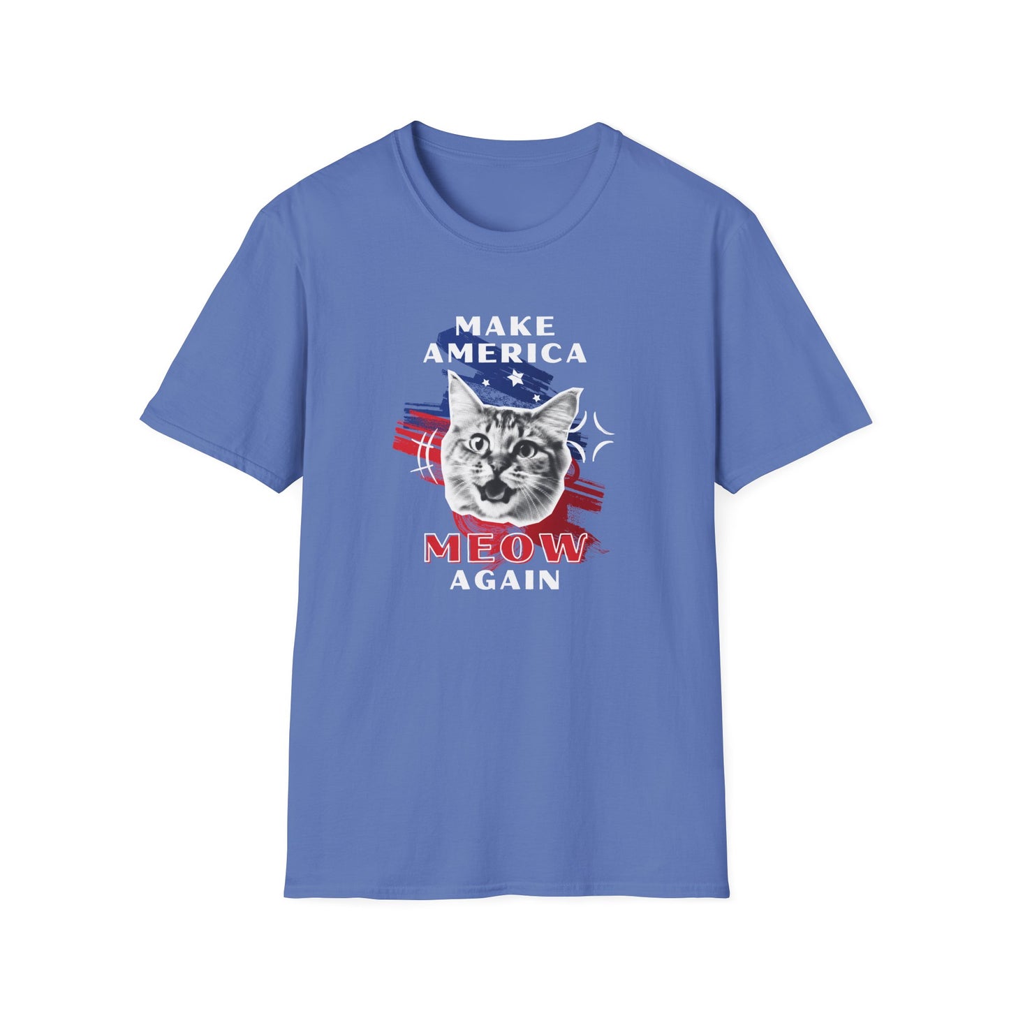 Make America Meow Again Political Meme Softstyle T-Shirt