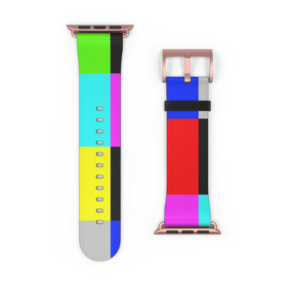 TV Color Bars Watch Band