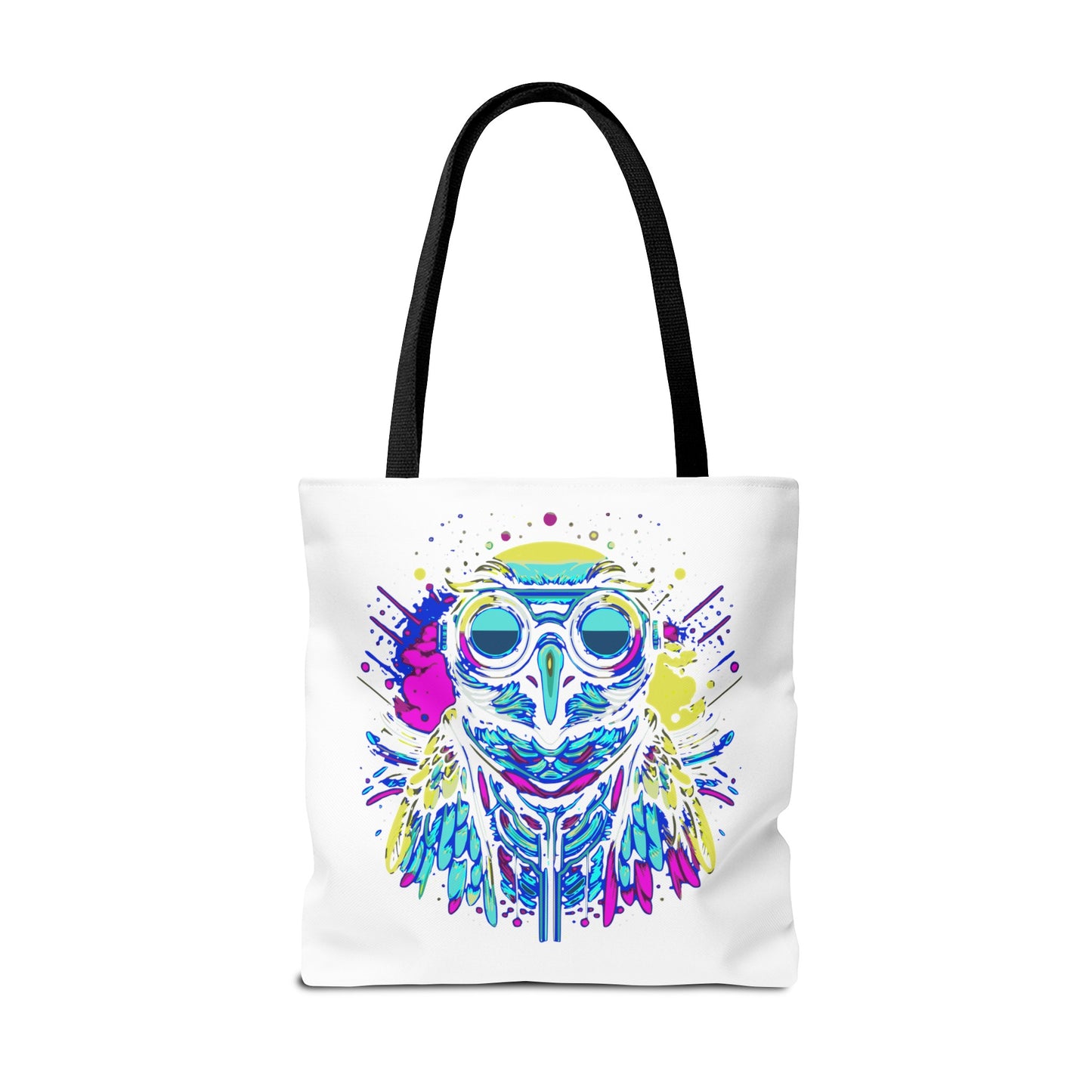 Cyberpunk Owl Tote Bag