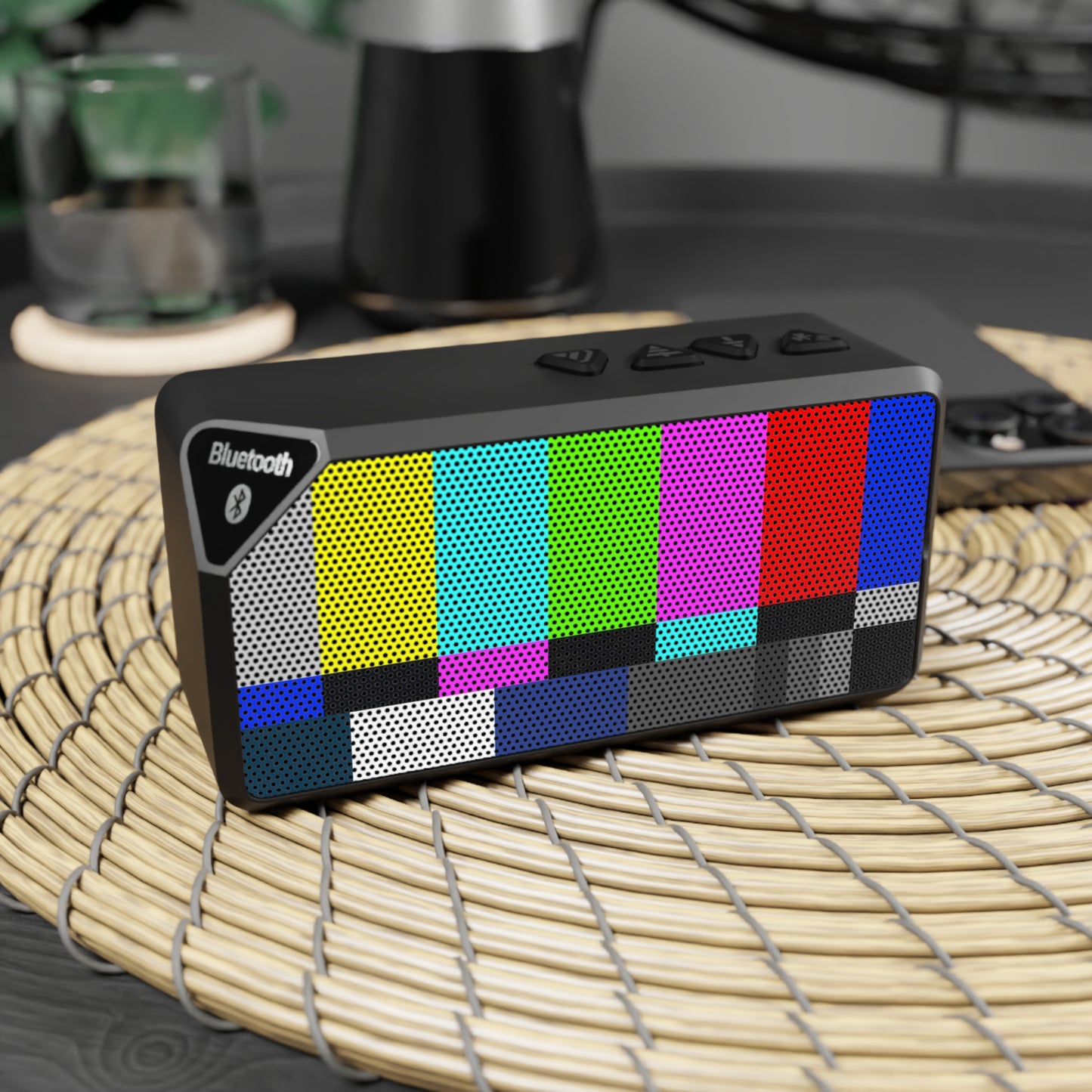 TV Color Bars Jabba Bluetooth Speaker