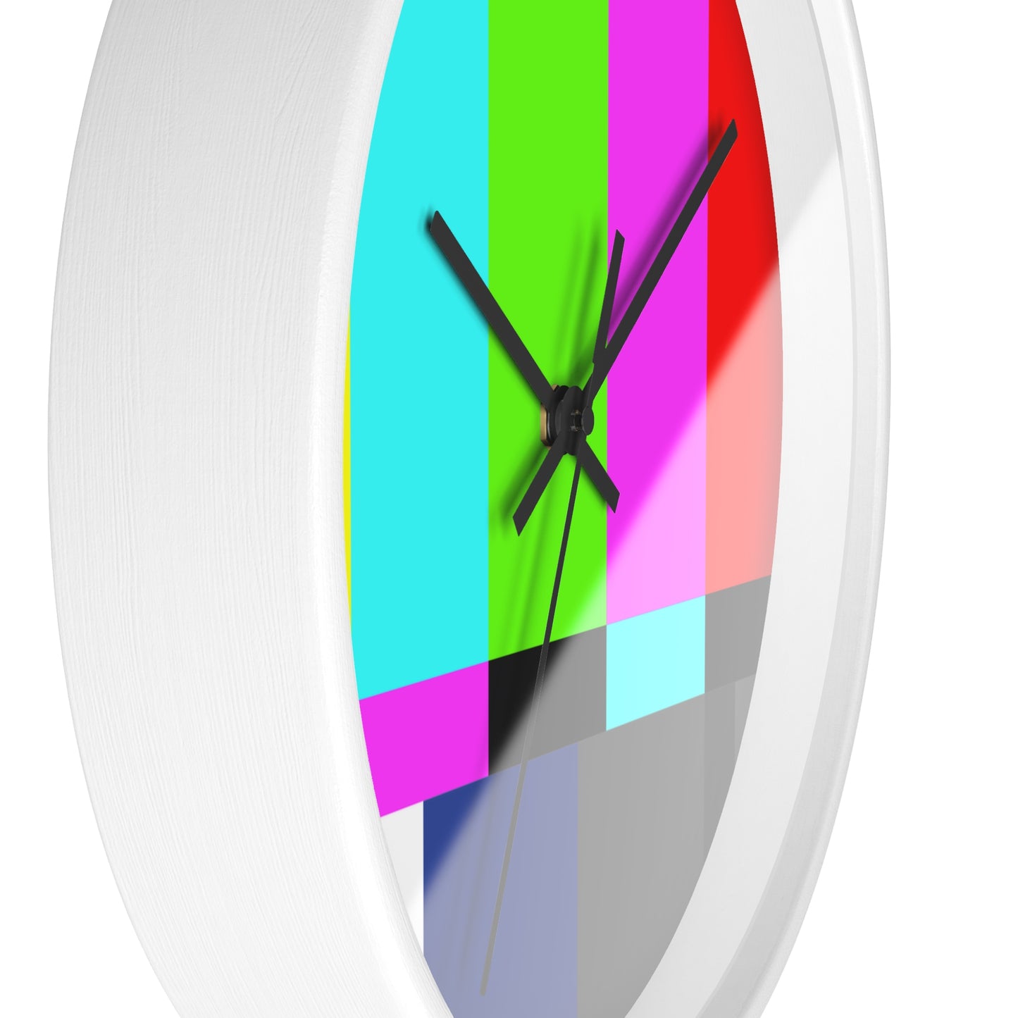 TV Color Bars Wall clock